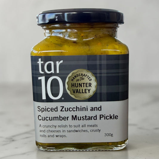 Spiced Zucchini & Cucumber Mustard Pickle